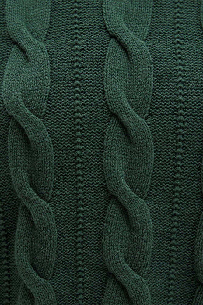 Kadın Bisiklet Yaka Kazak 1710477-71894 Yeşil 