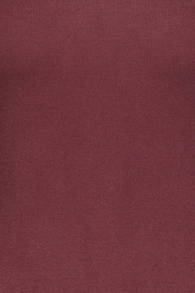 Kadın Bisiklet Yaka Kazak 25K0777K1 Bordo 