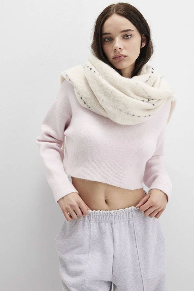 Kadın Bisiklet Yaka Kısa Kazak 1710496-89884 Pembe 