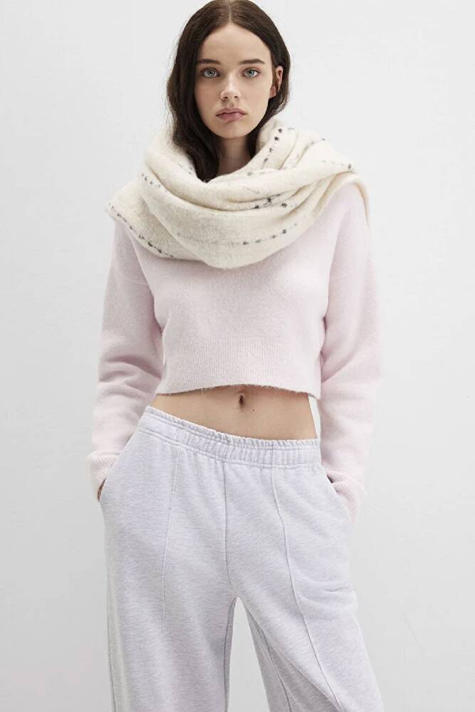 Kadın Bisiklet Yaka Kısa Kazak 1710496-89884 Pembe 