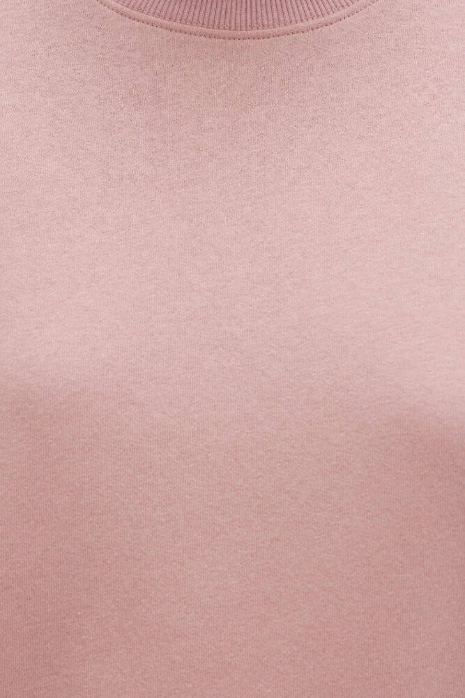 Kadın Bisiklet Yaka Sweat 1610198-91003 Pembe 