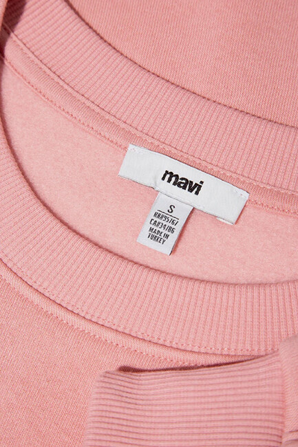 Kadın Bisiklet Yaka Sweat 1610198-91003 Pembe - Thumbnail