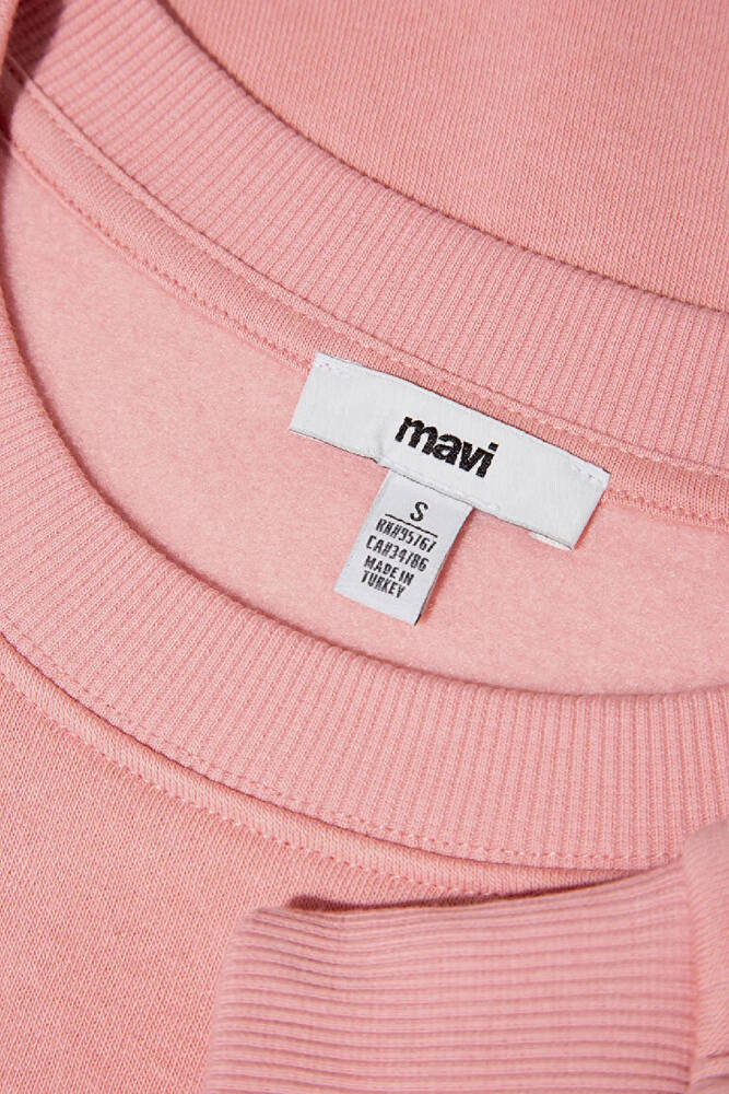 Kadın Bisiklet Yaka Sweat 1610198-91003 Pembe 