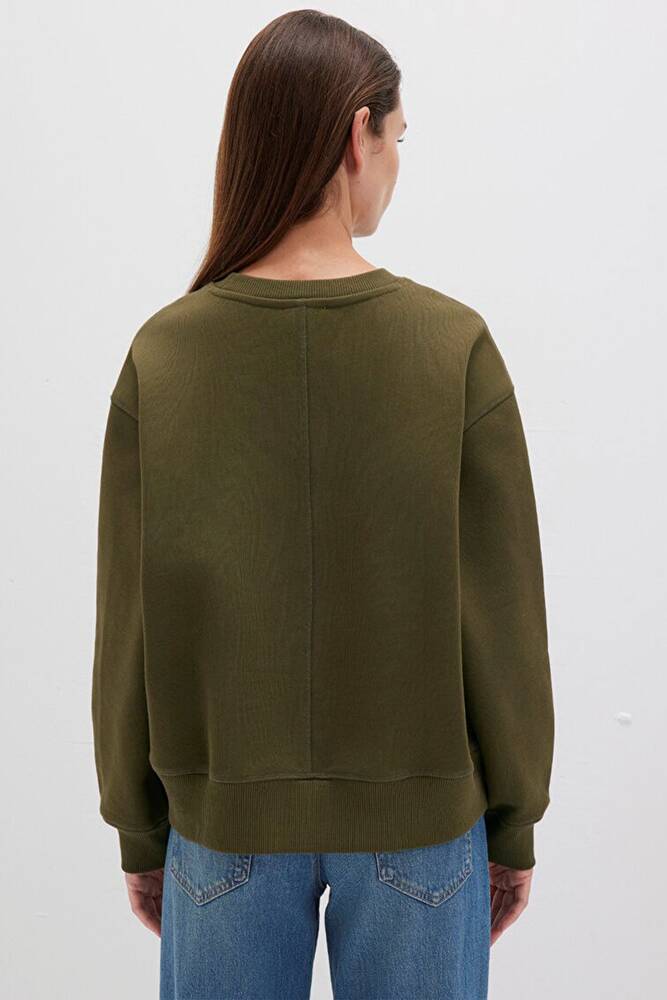 Kadın Bisiklet Yaka Sweat 1S10390-71589 Haki 