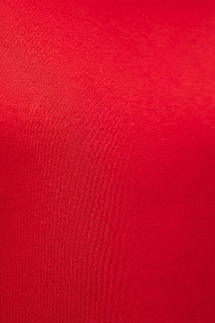 Kadın Bisiklet Yaka Kazak 1610198-80791 Kırmızı - Thumbnail