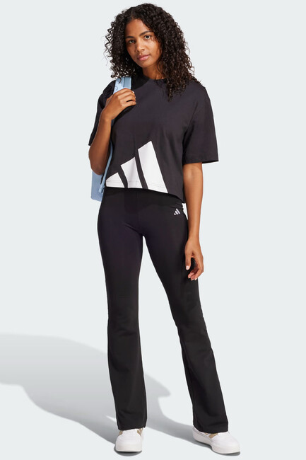 Kadın BL SJ Tişört JG8736 Siyah - Thumbnail