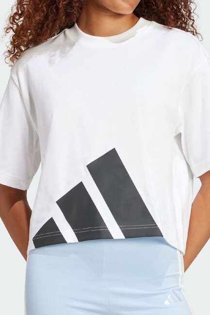 Kadın BL SJ Tişört JG8737 Beyaz - Thumbnail