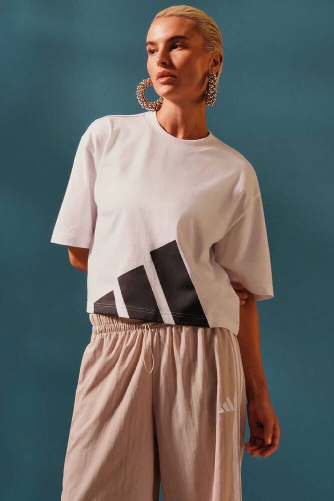 Kadın BL SJ Tişört JG8737 Beyaz 