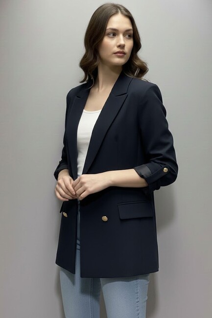 Kadın Blazer Ceket 19090349 Lacivert (2)