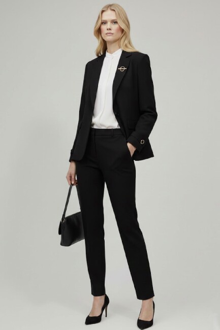 Kadın Blazer Ceket 19090503 Siyah (1)