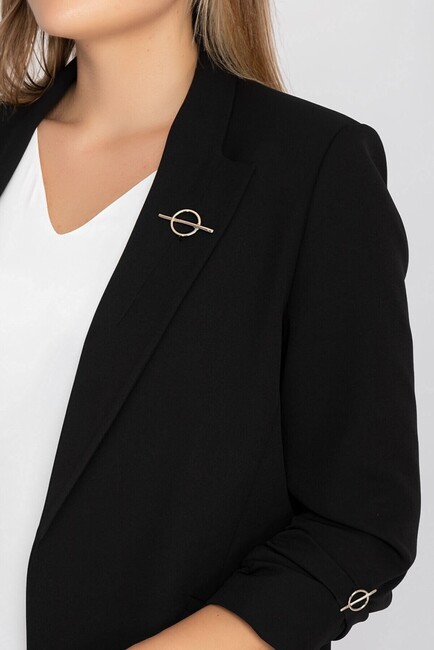 Kadın Blazer Ceket 19090503 Siyah (3)
