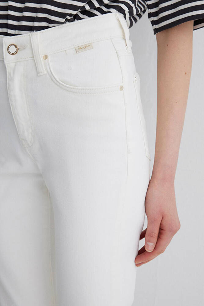 Kadın Bliss Gold Premium Jean Pantolon 101437-89192 Beyaz 