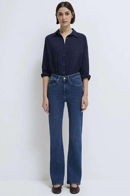 Kadın Bliss Mavi Premium Jean Pantolon 101437-85292 Mavi - Thumbnail