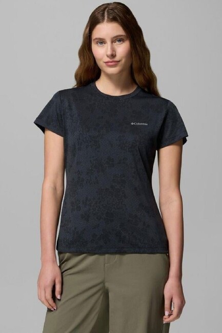 Kadın Bluebırd Canyon Iı Teknik Kısa Kollu Tişört AK0679_010 Siyah (1)