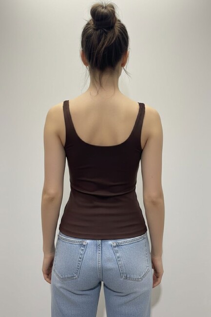 Kadın Bluz 1903027 Kahve - Thumbnail