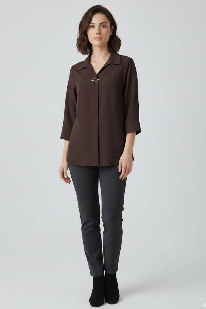 Kadın Bluz 19081285 Kahve 