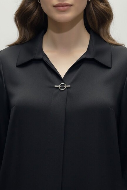 Kadın Bluz 19081285 Siyah - Thumbnail