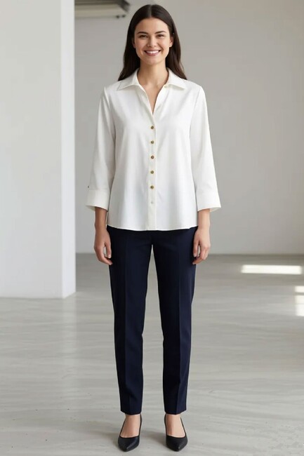 Kadın Bluz 19081834 Ekru (2)