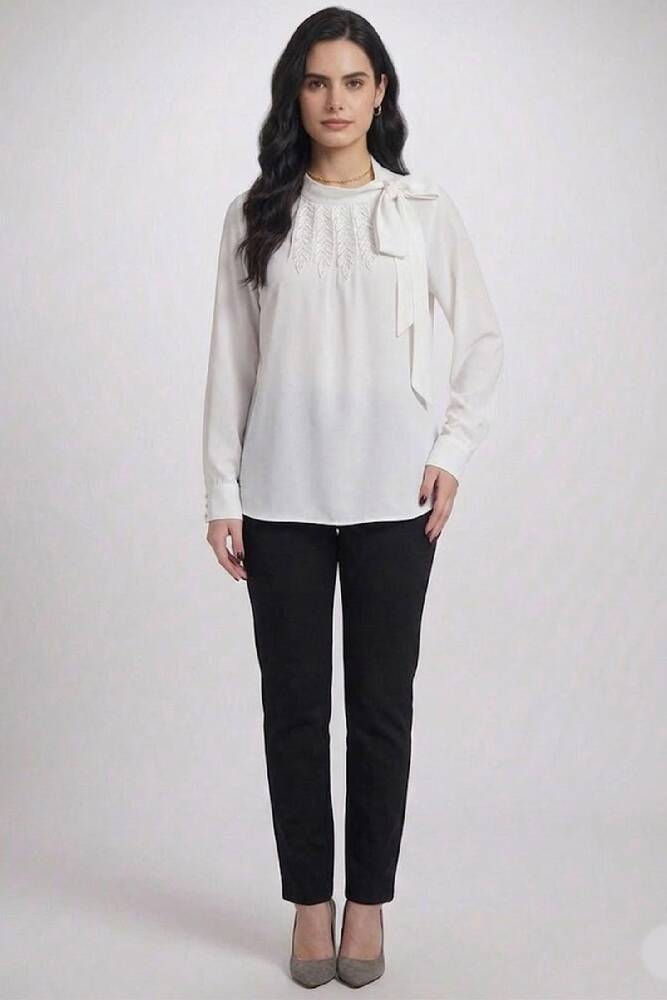 Kadın Bluz 19082084 Ekru 