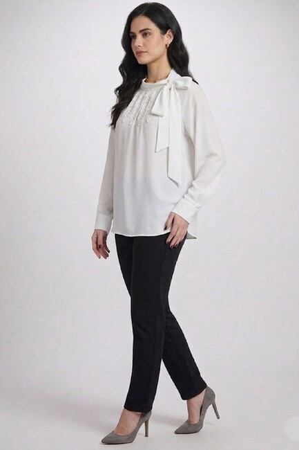 Kadın Bluz 19082084 Ekru (2)