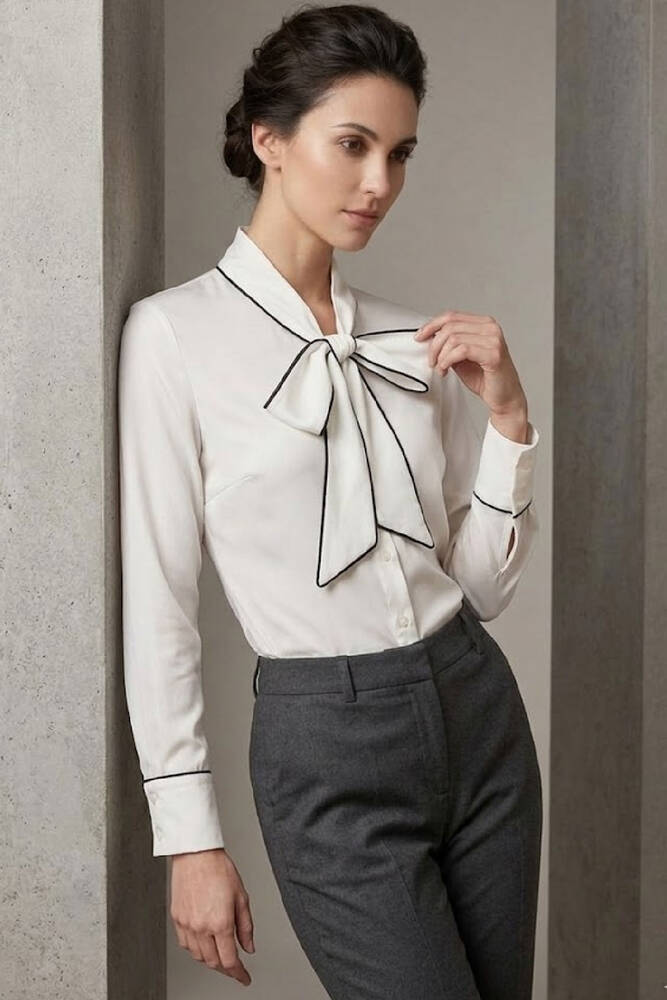 Kadın Bluz 19082146 Ekru 