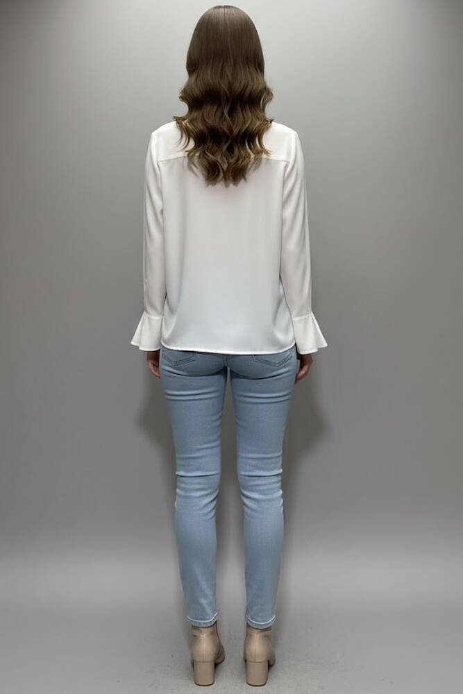 Kadın Bluz 19082231 Ekru 