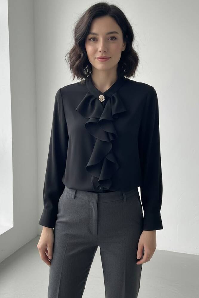 Kadın Bluz 19082264 Siyah 