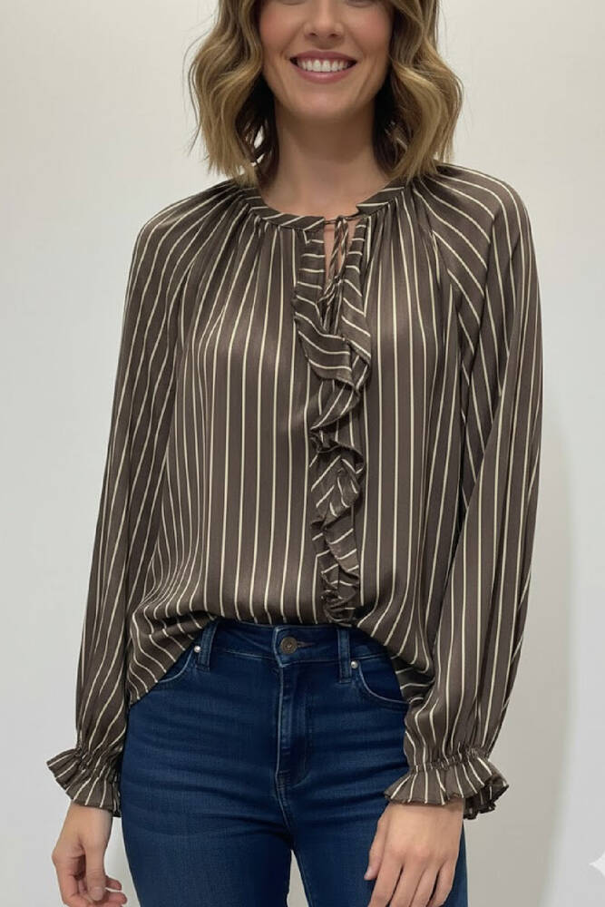 Kadın Bluz 19082272 Kahve 