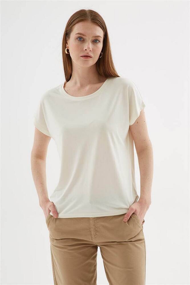 Kadın Bluz 26Y0374K1 Ekru 