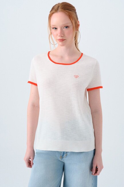 Kadın Bluz LF2040153 Ekru (1)