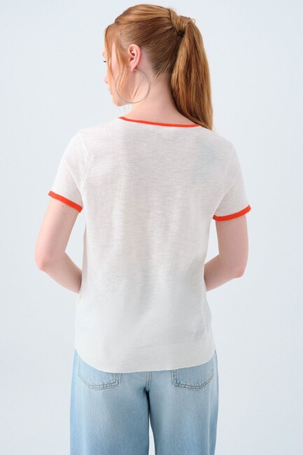 Kadın Bluz LF2040153 Ekru (3)