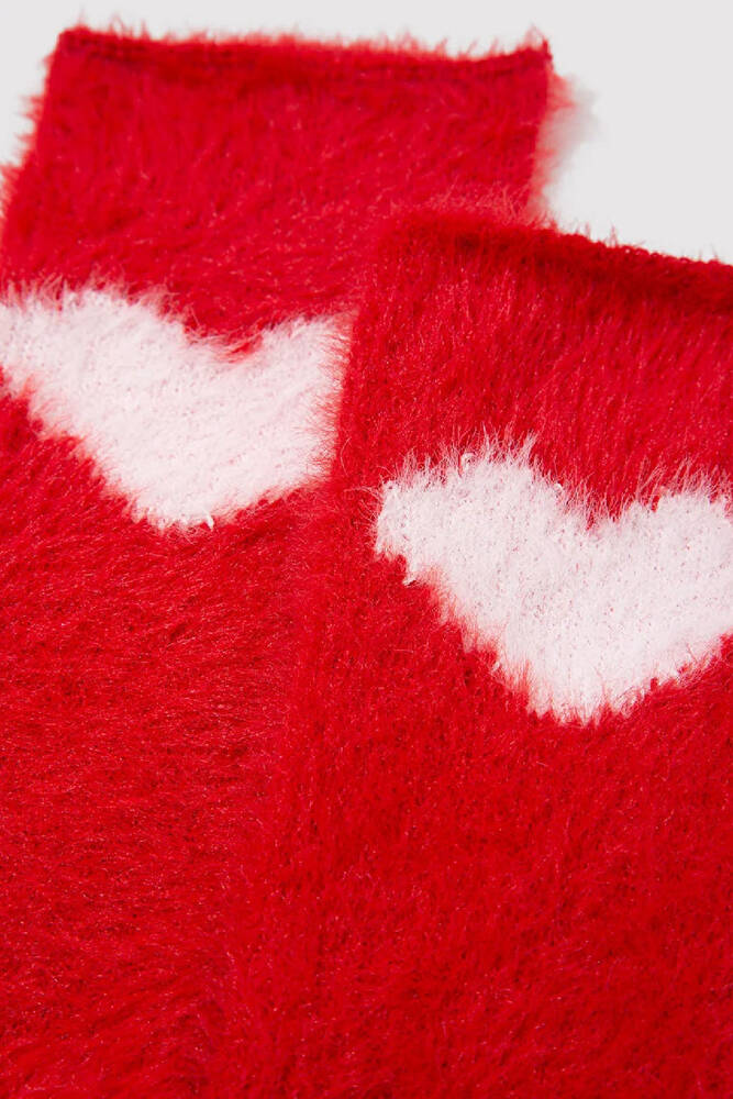 Kadın Bot Çorabı 1913571-10076 Kırmızı 