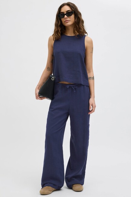 Kadın Breeze Summer Bluz 12271460 Lacivert - Thumbnail