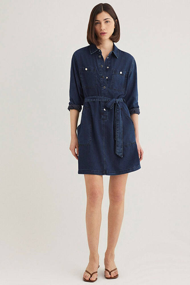 Kadın Bridget Denim Elbise 1310541-87815 Mavi 