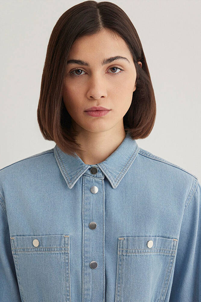 Kadın Bridget Gold Jean Elbise 1310541-87816 Mavi 