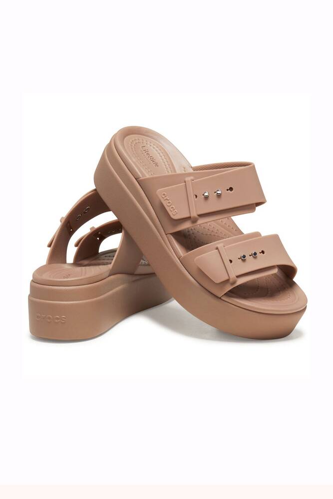 Kadın Brooklyn Buckle Lowwdg Terlik 207431_2Q9 Kahve 