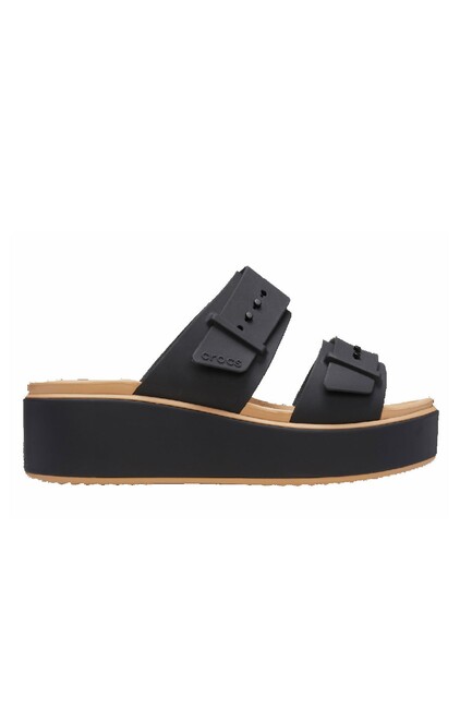 Kadın Brooklyn Buckle Matte Wrap Lw Terlik 212408_0RI Siyah (1)