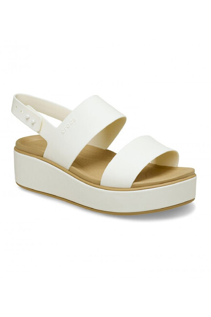 Kadın Brooklyn Matte Wrap Low Wedge Terlik 211802_00O Beyaz - Thumbnail