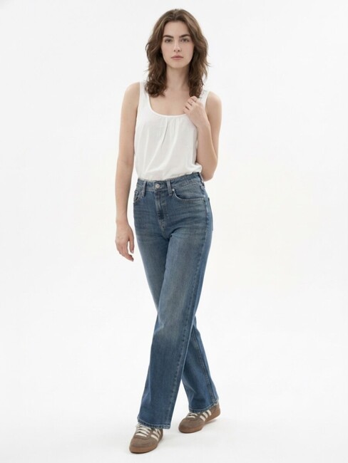 Kadın Camelia Jean Pantolon LF2043058 Mavi (1)