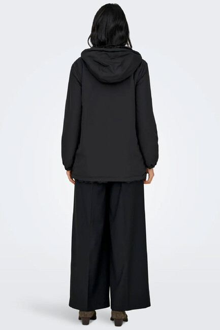 Kadın Candy Fermuarlı Kürk Mont 15312870 Siyah (2)