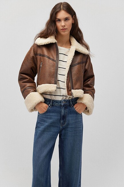 Kadın Ceket 1110462-87011 Kahve (1)