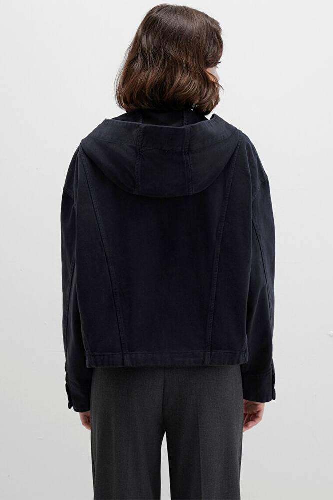 Kadın Kapüşonlu Ceket 1110605-70087 Gri 