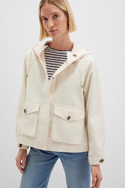 Kadın Ceket 1110625-89513 Ekru (1)