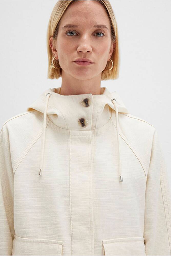 Kadın Ceket 1110625-89513 Ekru 