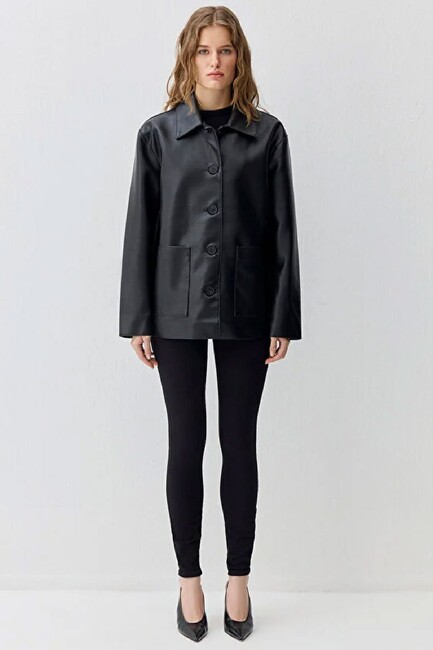 Kadın Ceket 1110734-900 Siyah - Thumbnail