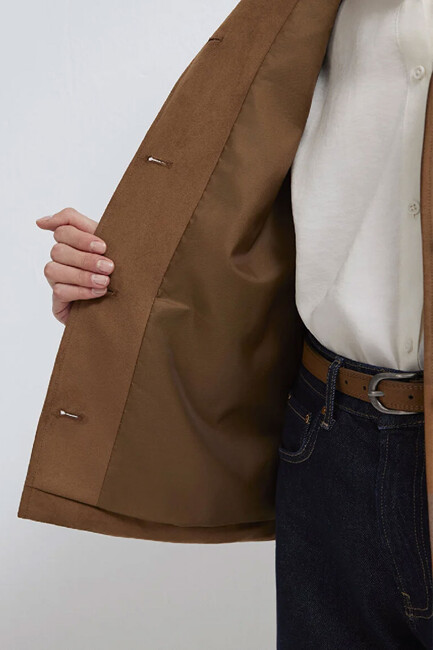 Kadın Ceket 1110817-70226 Kahve - Thumbnail