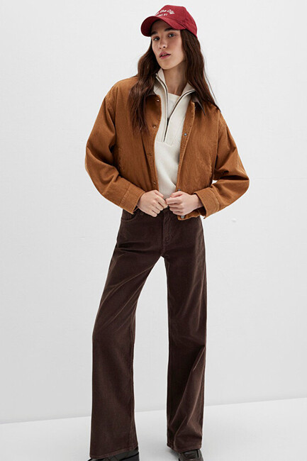 Kadın Ceket 1110842-70381 Kahve - Thumbnail