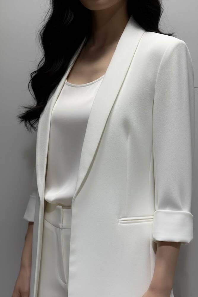 Kadın Ceket 19090179 Ekru 