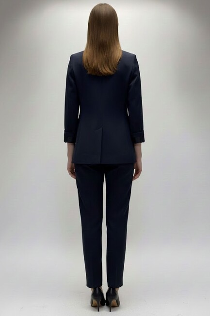 Kadın Ceket 19090179 Lacivert - Thumbnail