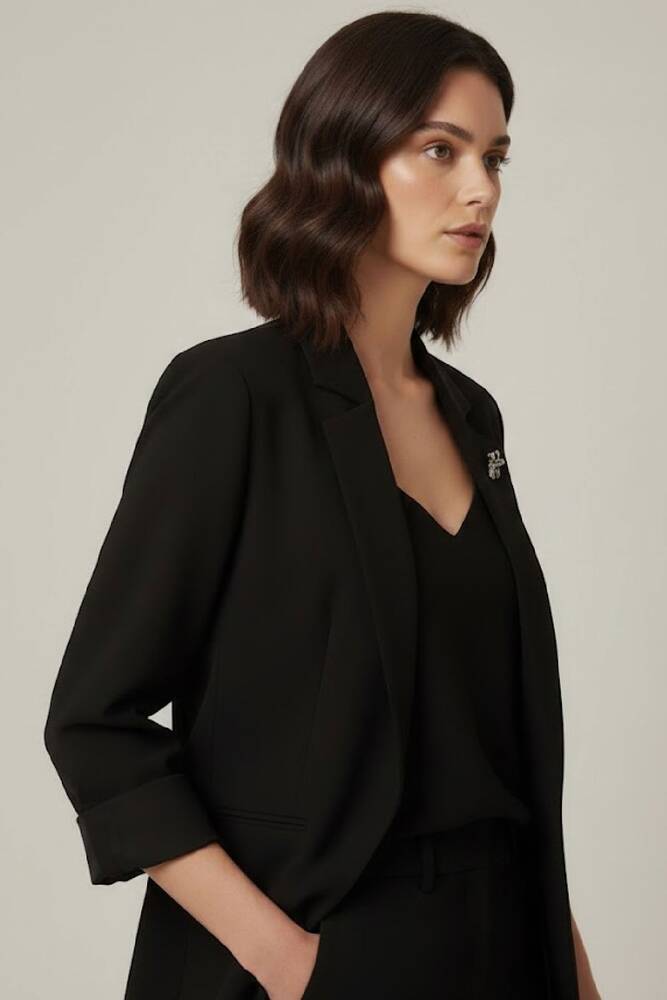 Kadın Ceket 19090179 Siyah 
